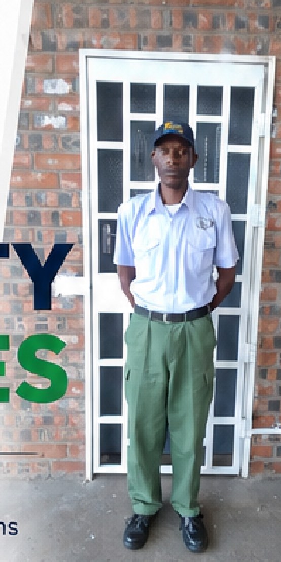 Officer securing commercial premises