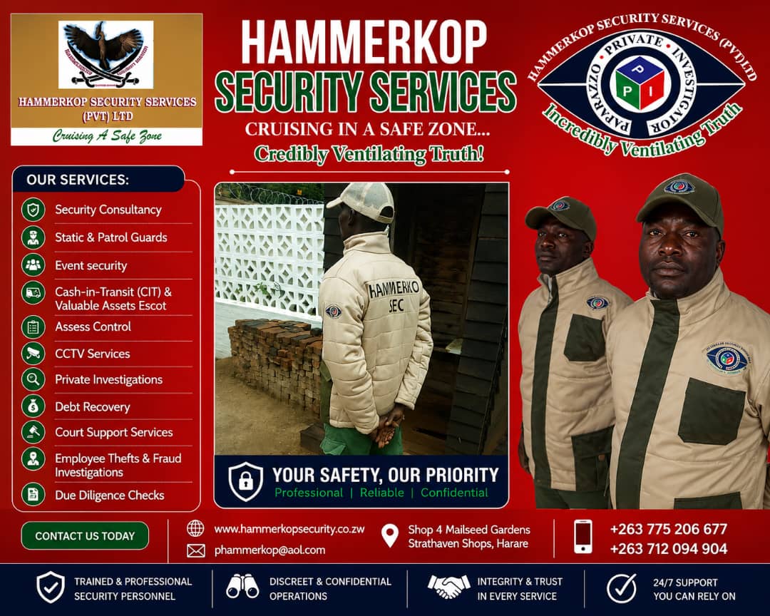 Hammerkop Security Services — cruising in a safe zone