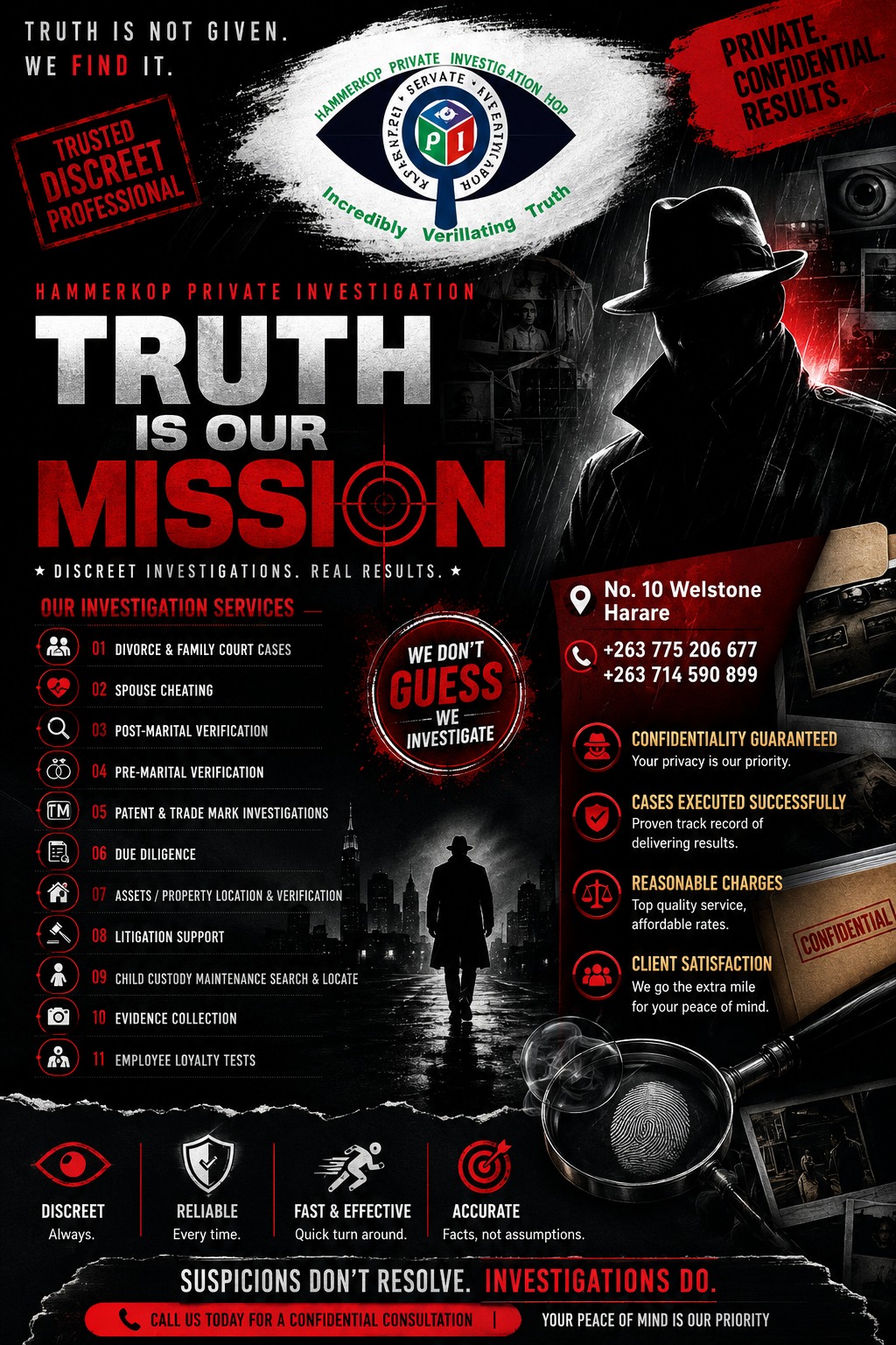 Truth is our mission — investigations done right