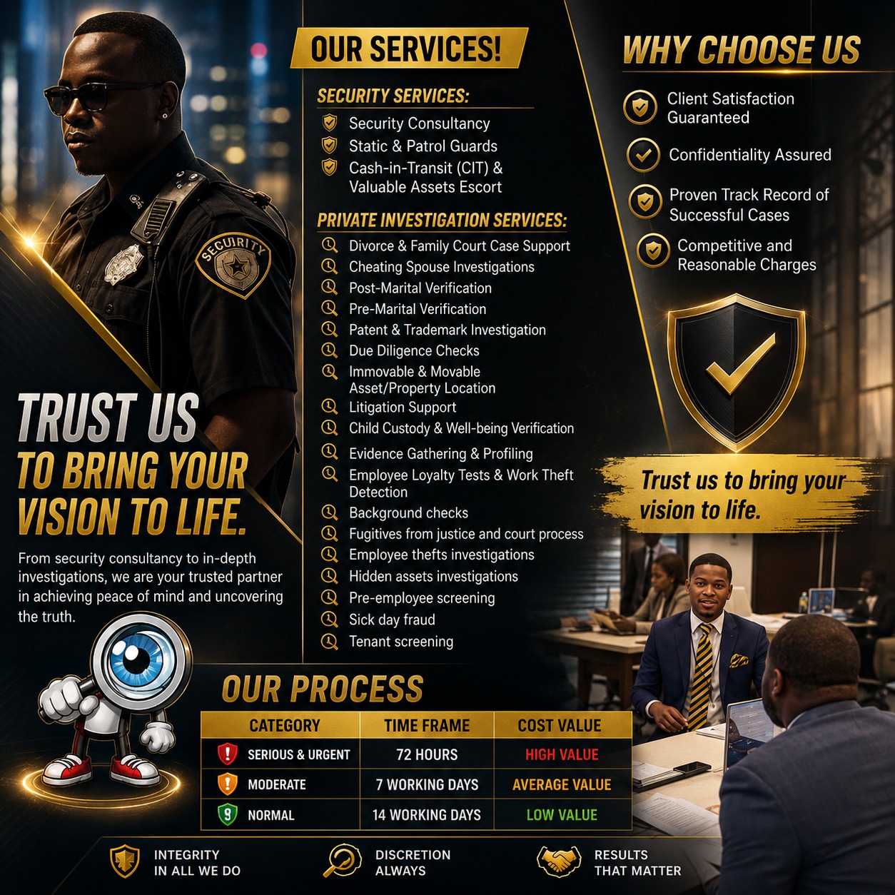 Trust us to bring your vision to life
